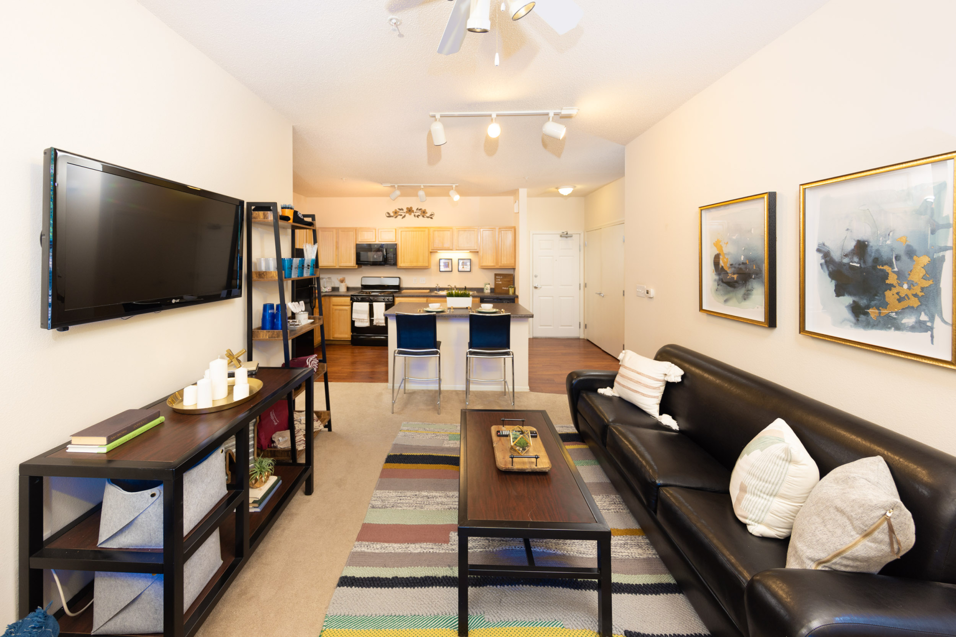 The Pavilion on Berry apartment furnished living room